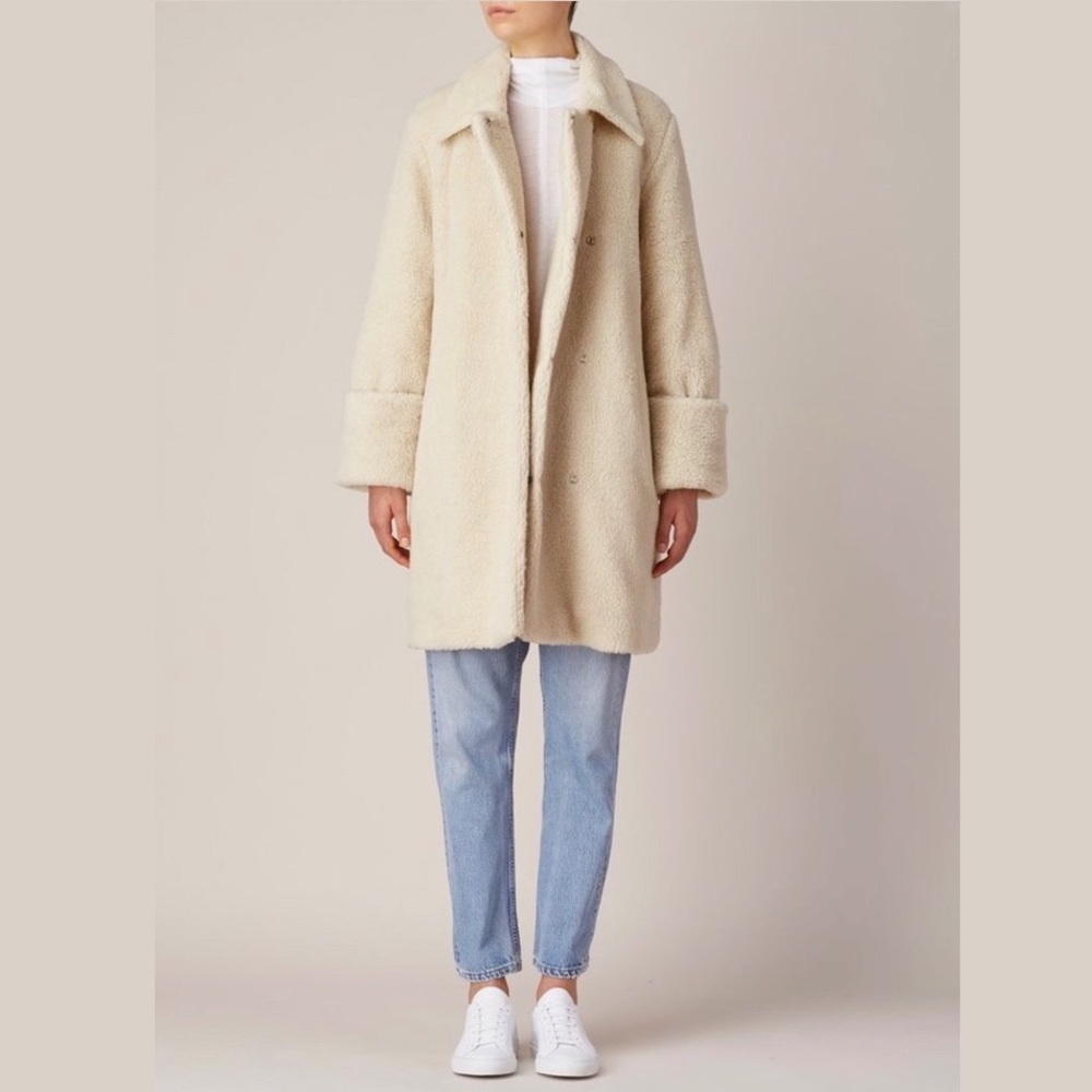 MM6 Maison Margiela Teddy Aline Coat MSRP$1525. Designer Miley Cyrus Grammys.